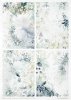 Zestaw kreatywny na papierze ryżowym - kraina lodowej porcelany*Creative set on rice paper - The world of ice porcelain